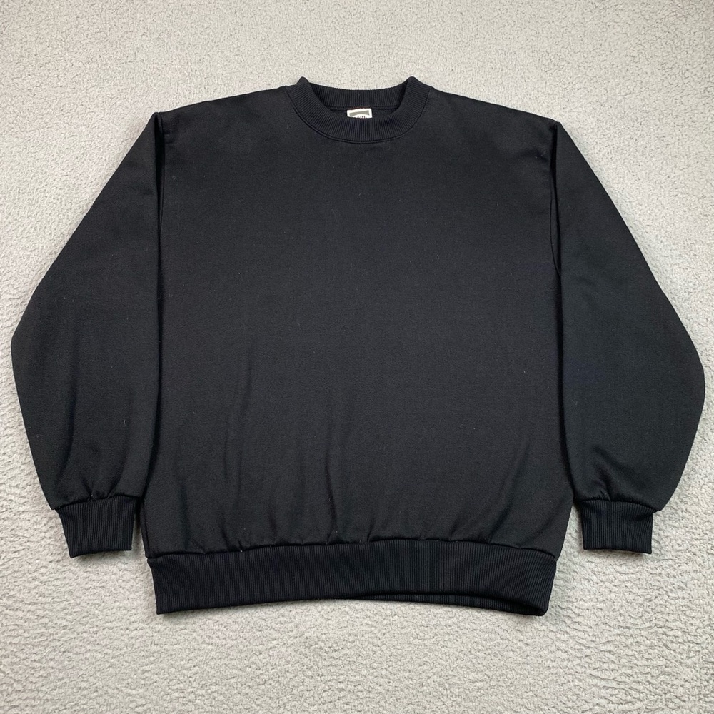 VTG Hill Sportswear Men's Size M Black Crewneck Sweatshirt Made In USA Medium